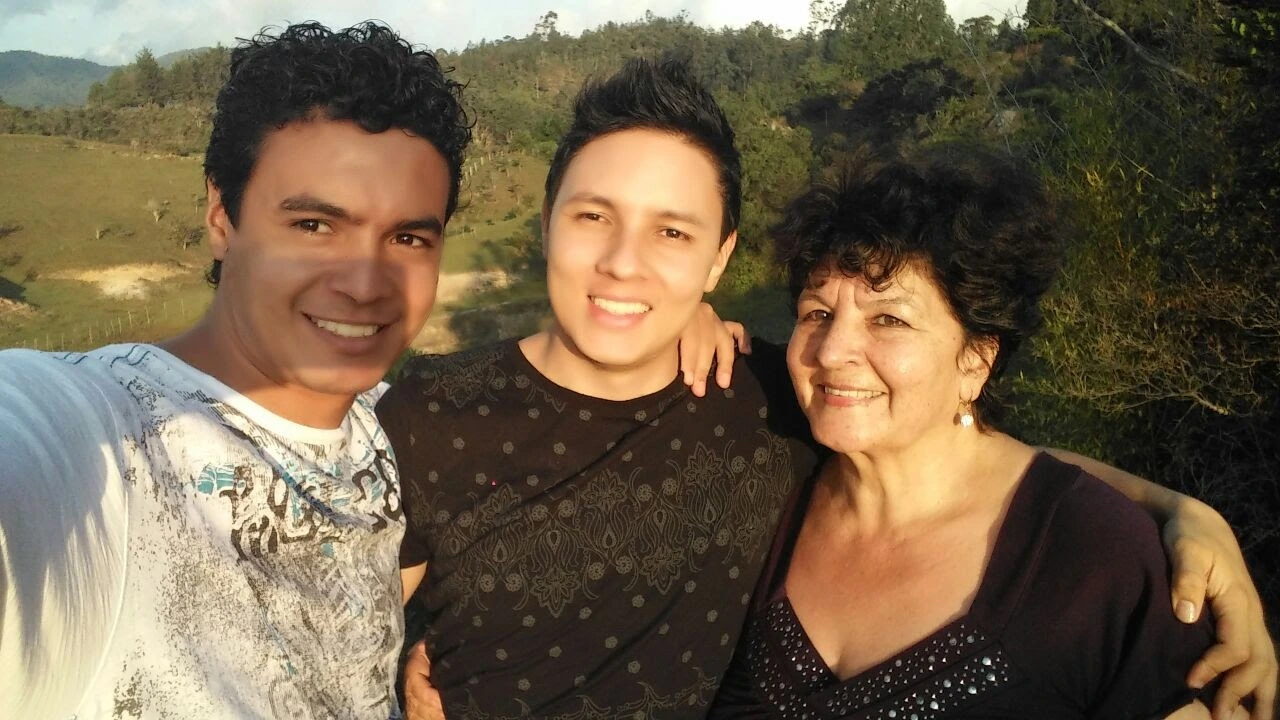 Carlos with mom