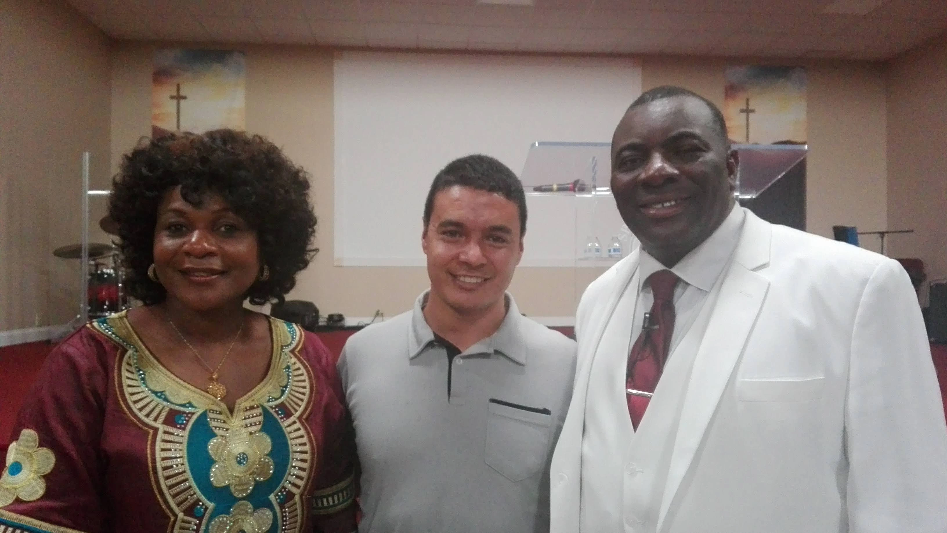 Carlos with clients